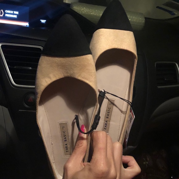 Zara Cap toe ballerinas sand and black - Picture 8 of 8